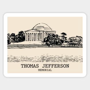Thomas Jefferson Memorial Sticker